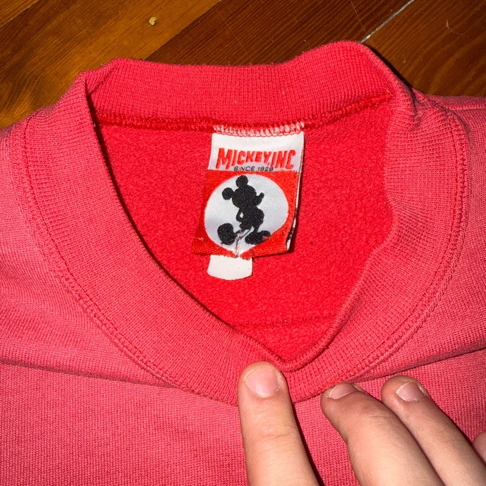 Disney Red Mickey Mouse Sweatshirt